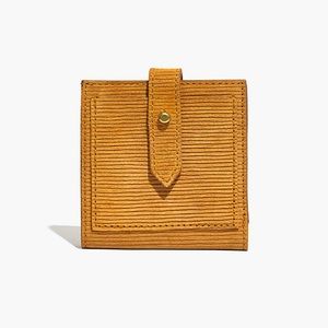 Madewell Post Billfold Wallet in Corduroy Suede